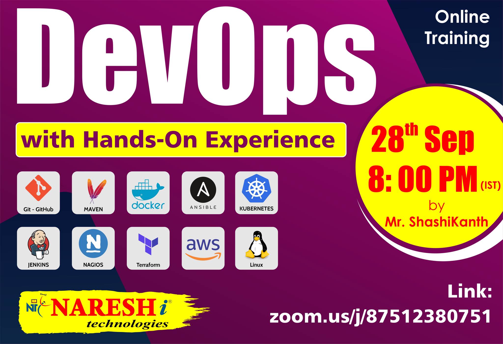 Free Demo On DevOps with Hands-On Experience - Naresh IT,Hyderabad,Educational & Institute,Tuition & Tutors,77traders